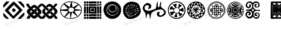 PreColumbian Ornaments One字体转换